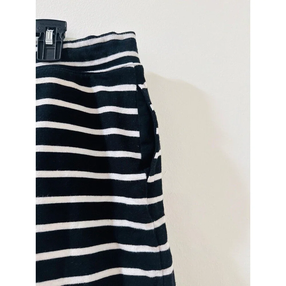 Karen Scott Sport Skort Women’s XXL Black/ White Stripes Drawstring Stretch